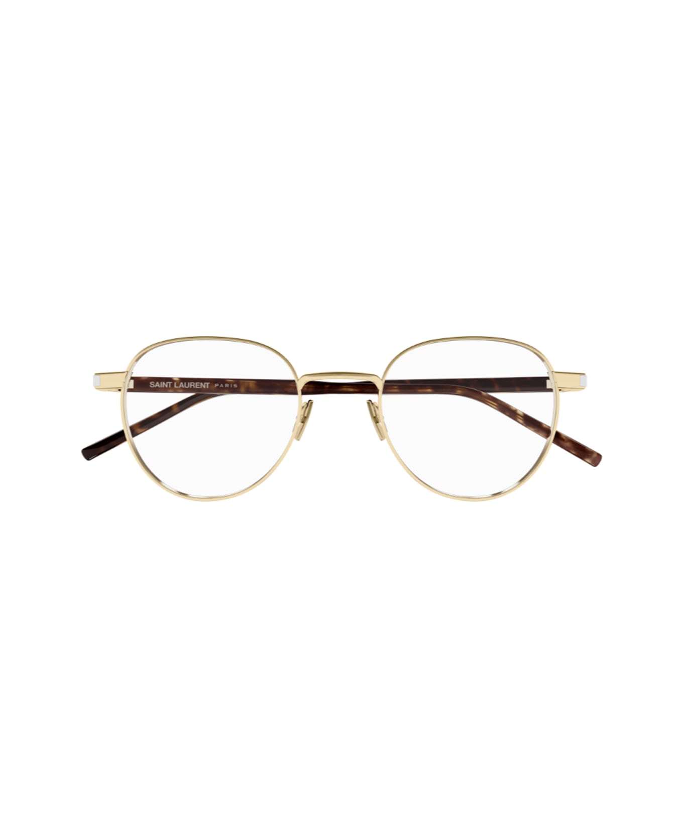 Saint Laurent Eyewear Saint Laurent Sl 781 Linea Corner Angle 002 Gold Crystal Havana Glasses - Oro