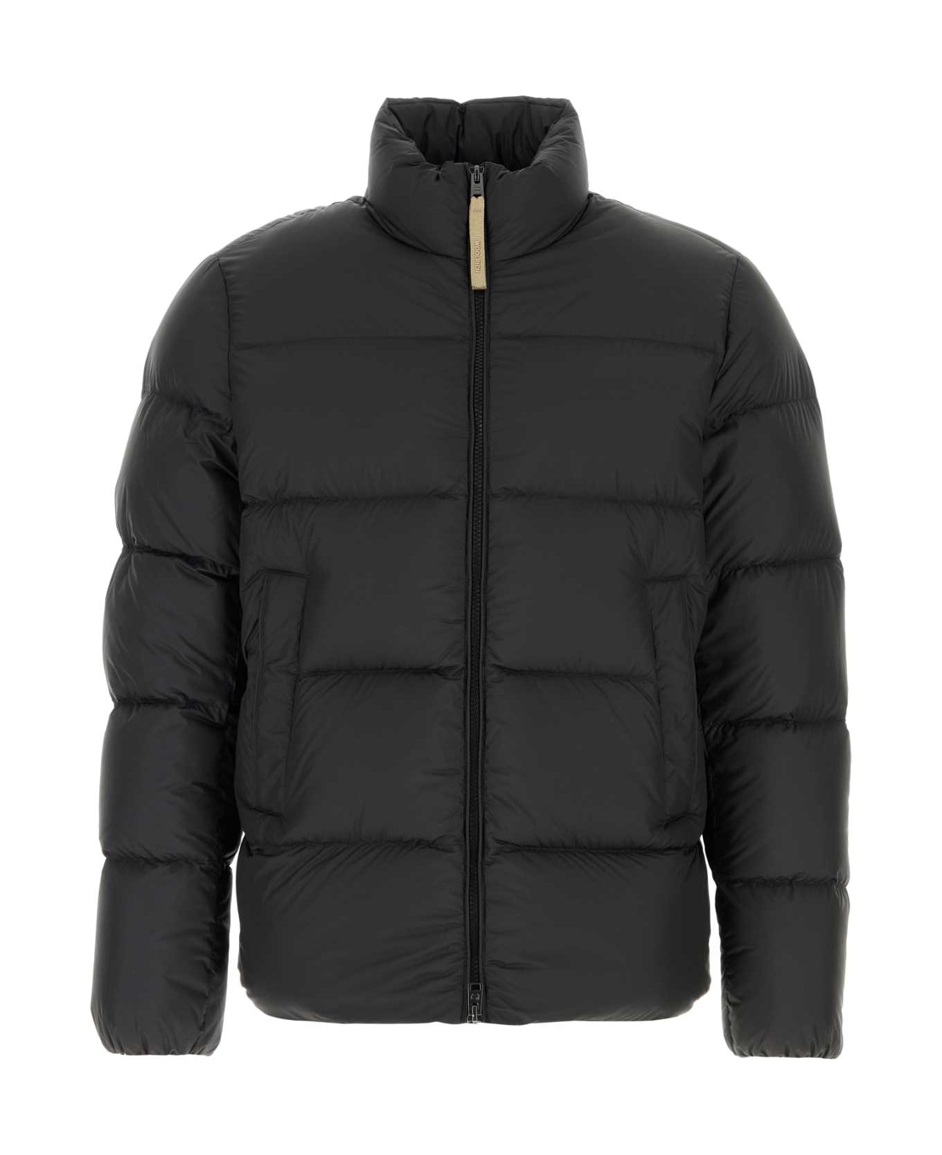 Woolrich Black Polyester Down Jacket - BLACK