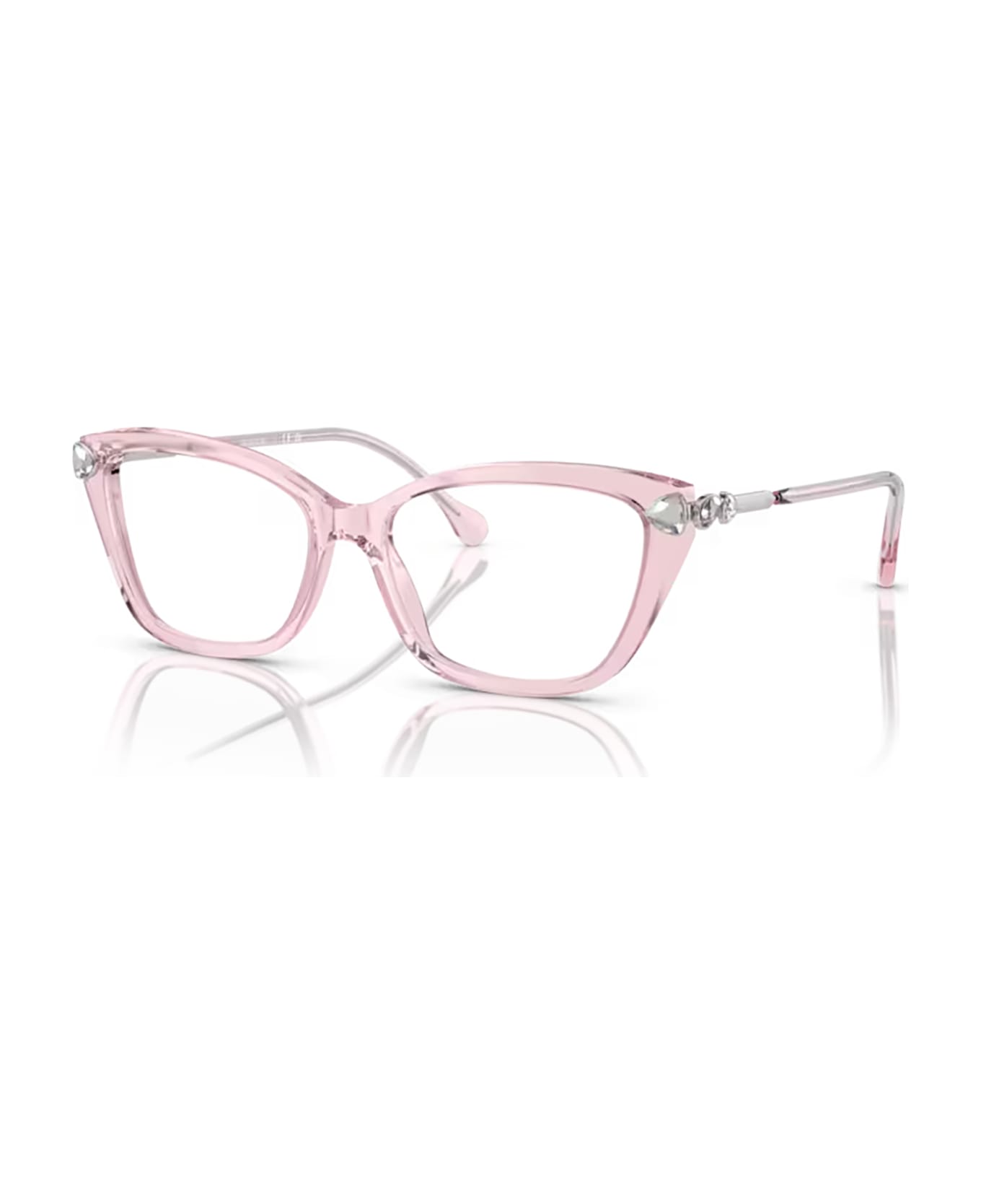 Swarovski Sk2011 Transparent Pink Glasses - Transparent Pink