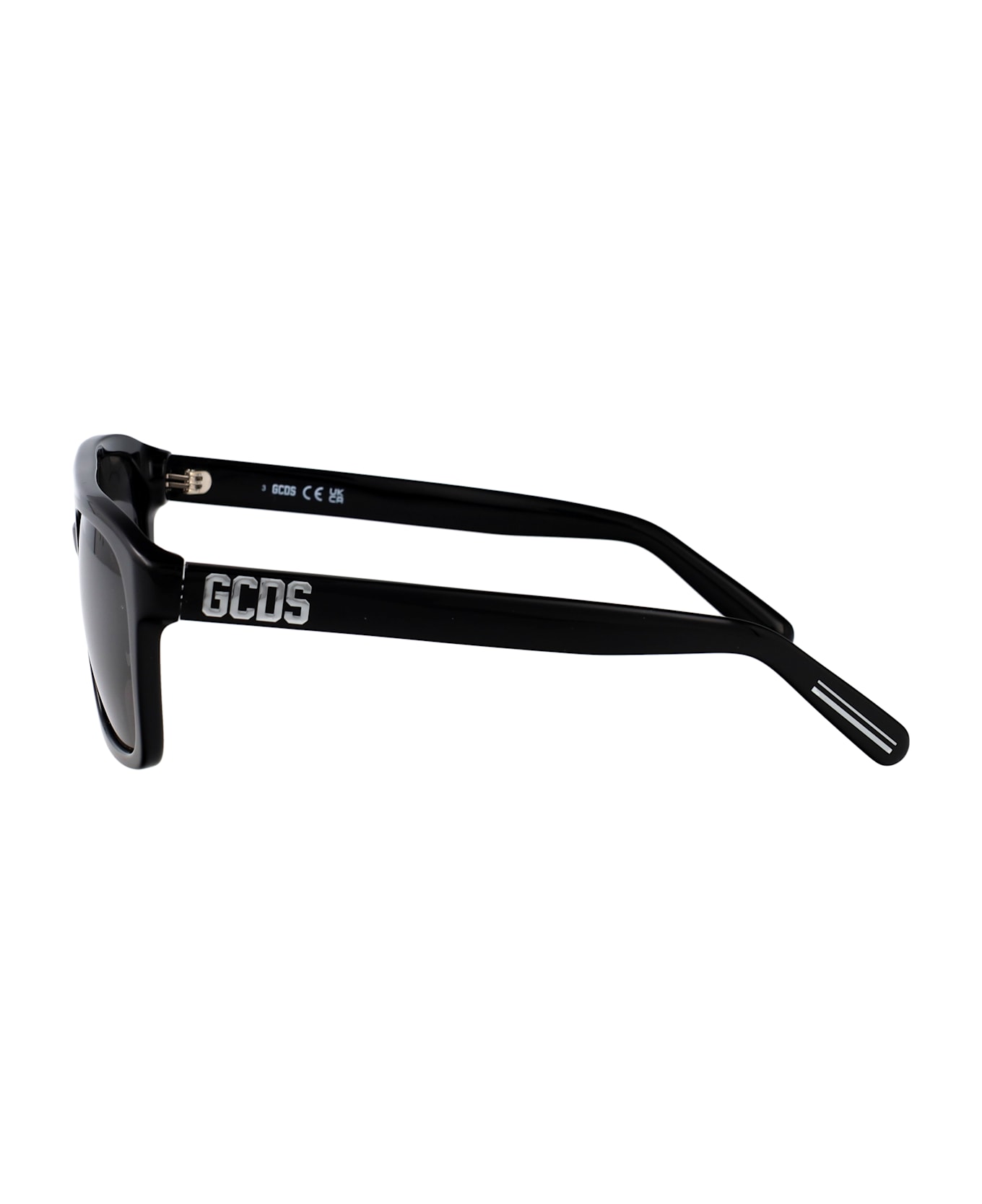 GCDS Gd0058 Sunglasses - nero lucido / fumo