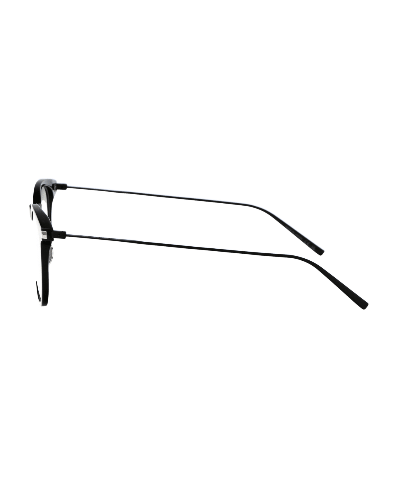 Saint Laurent Eyewear Sl 579 Glasses - 001 BLACK BLACK TRANSPARENT
