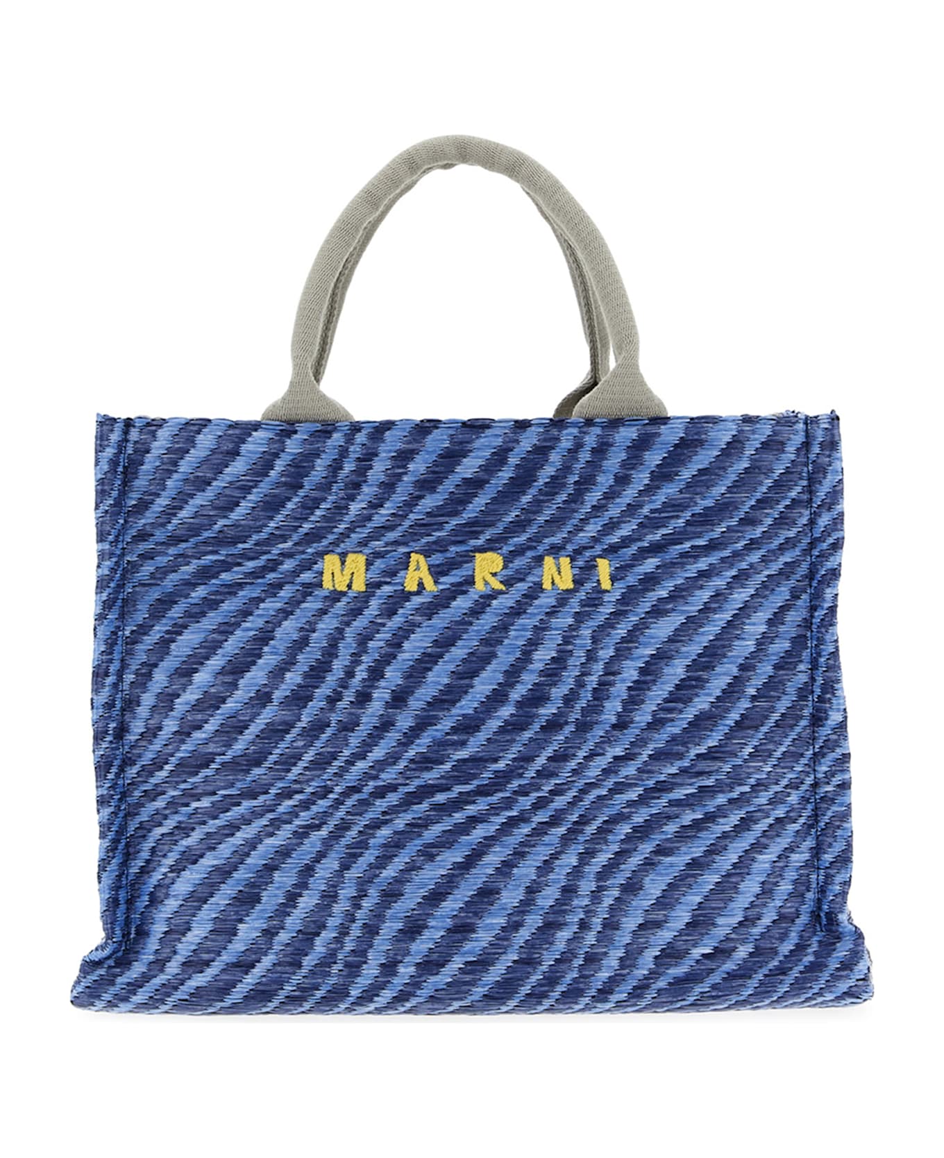 Marni Raffia Handbag - Blue