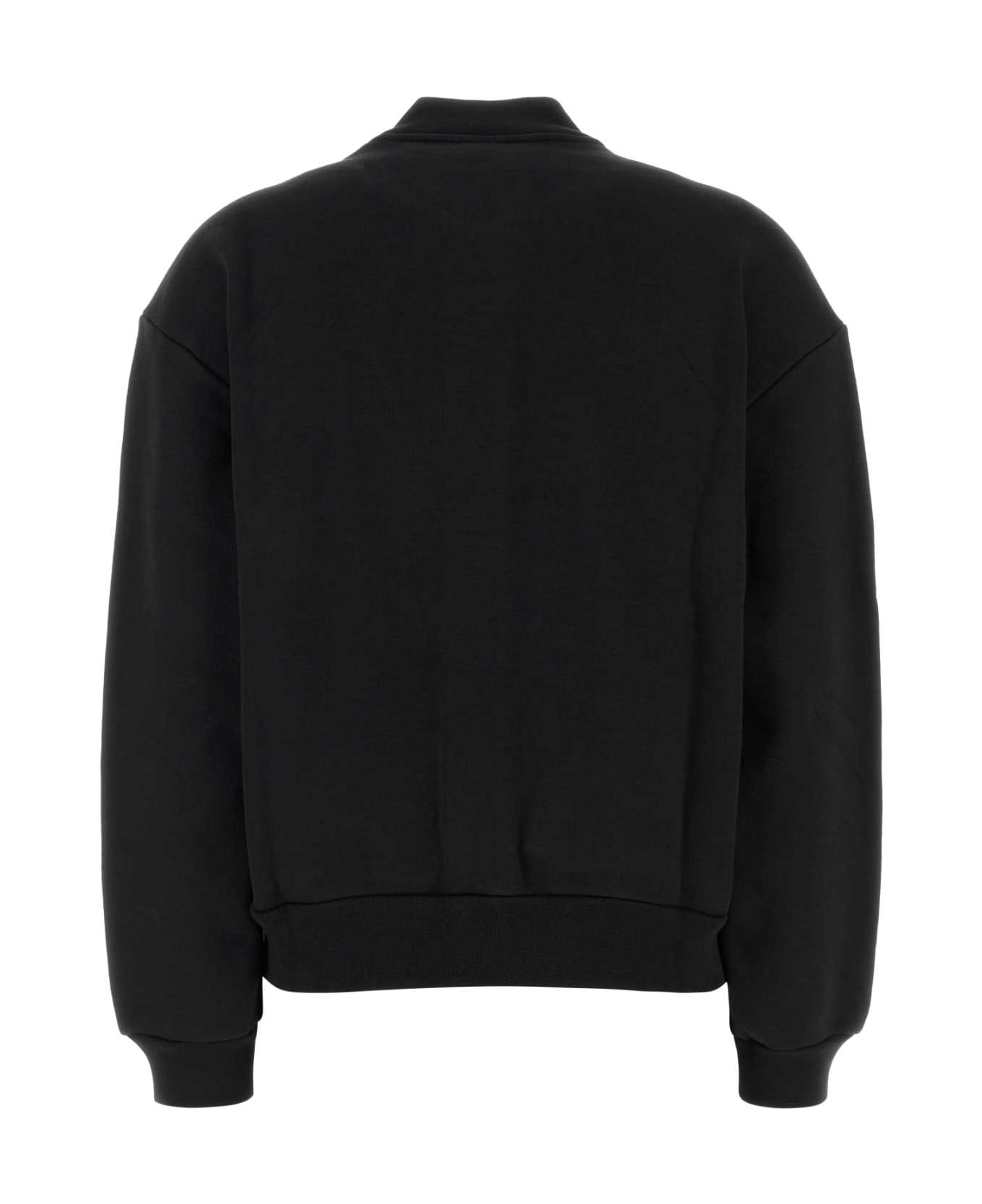 Kenzo Black Stretch Cotton Bomber Jacket - BLACK
