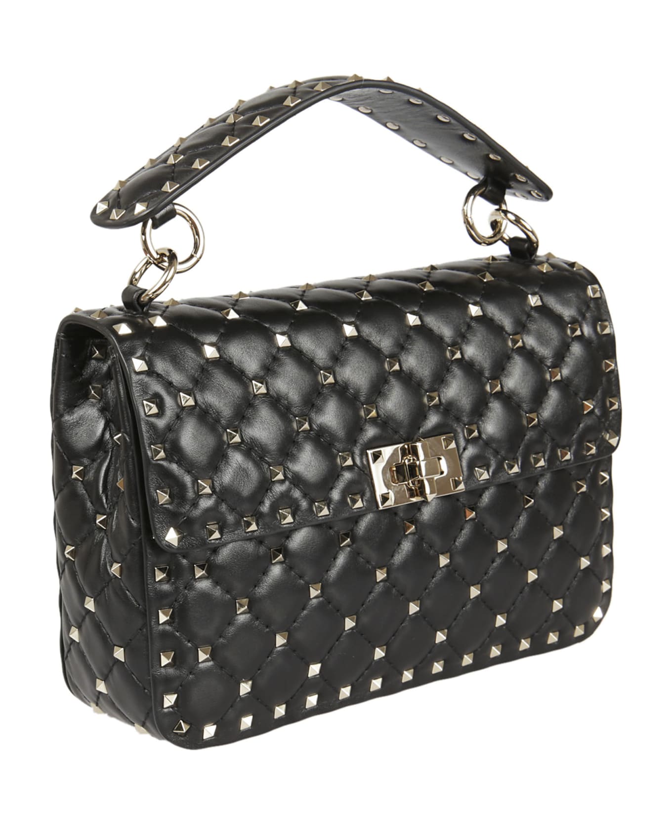 Valentino Garavani Spike Medium Shoulder Bag - No Nero