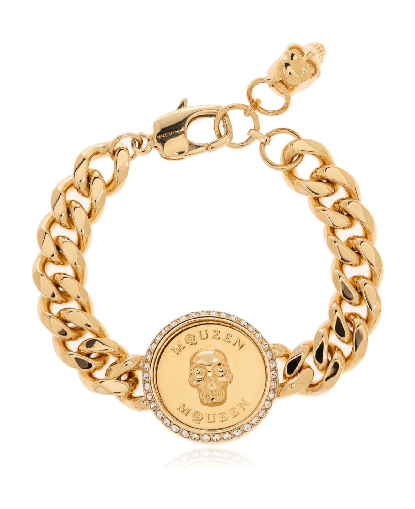 Alexander McQueen Brass Bracelet - Golden
