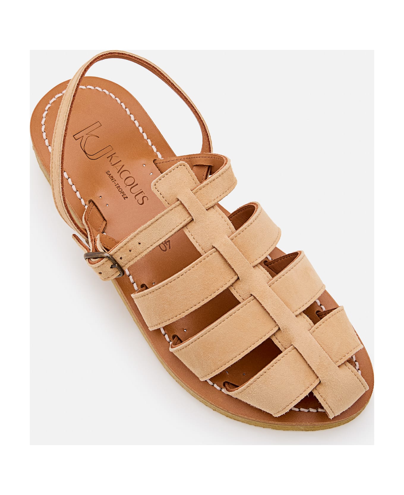 K.Jacques Lemonia Leather Sandal - Golden