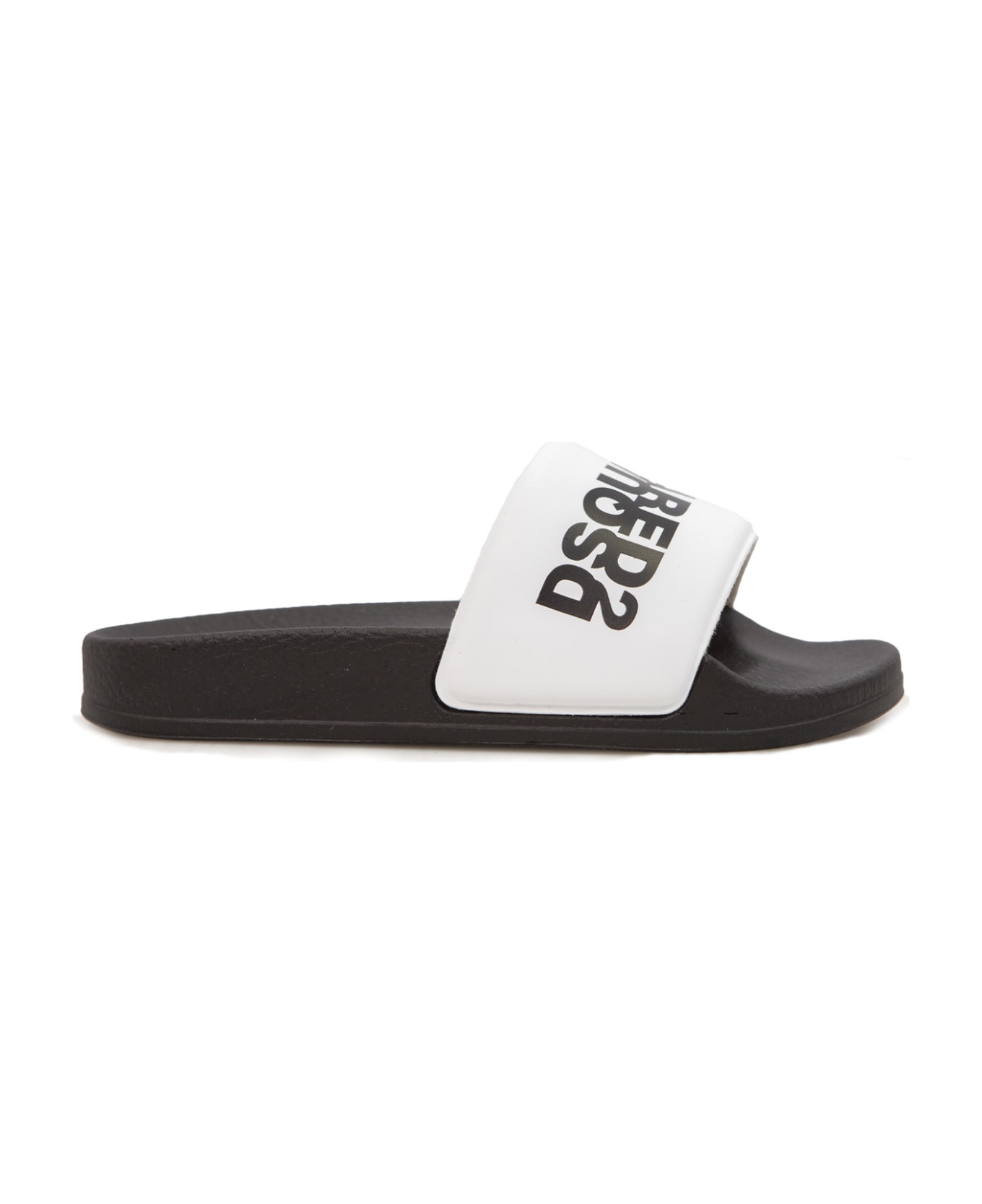 Dsquared2 Rubber Slide Sandals - White