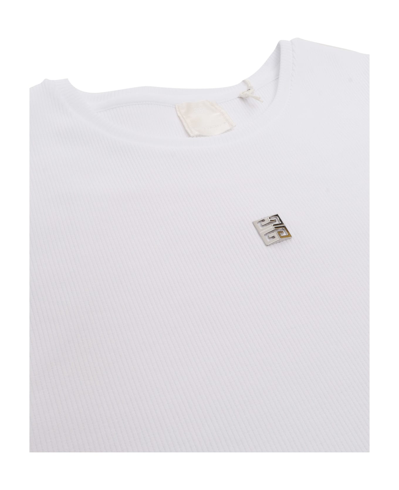 Givenchy White Cropped T-shirt - WHITE Tシャツ＆ポロシャツ