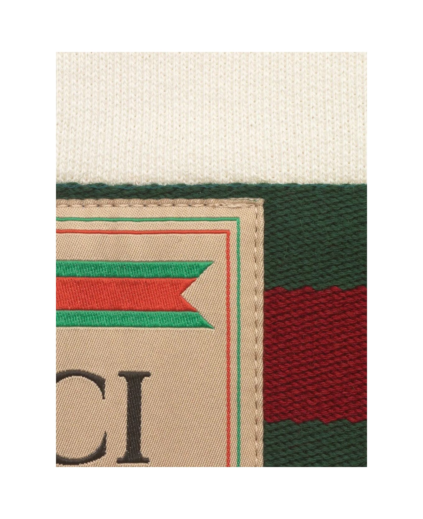 Gucci Jacket Felted Cotton Jersey - White Multicolor