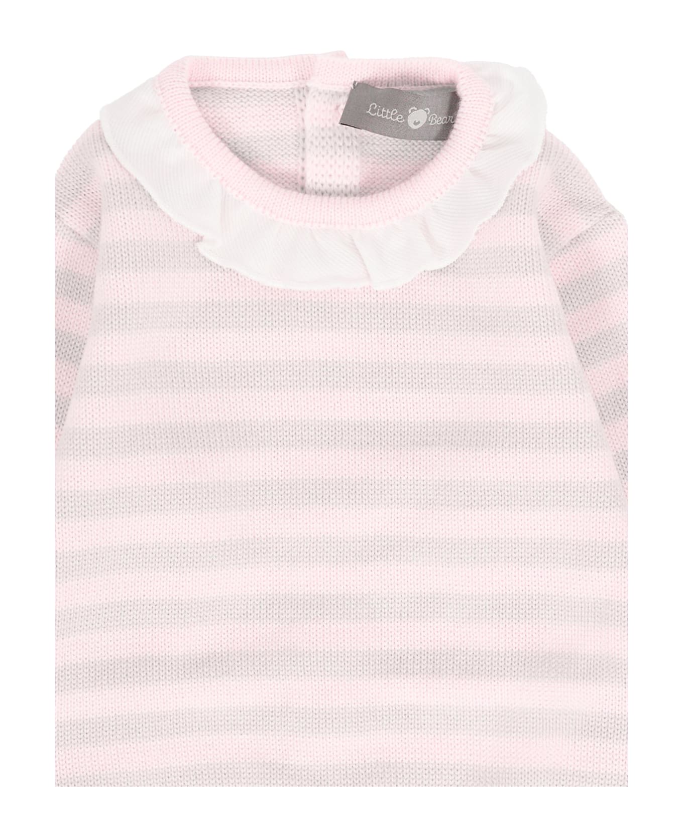 Little Bear Pink Sweater For Baby Girl - Pink
