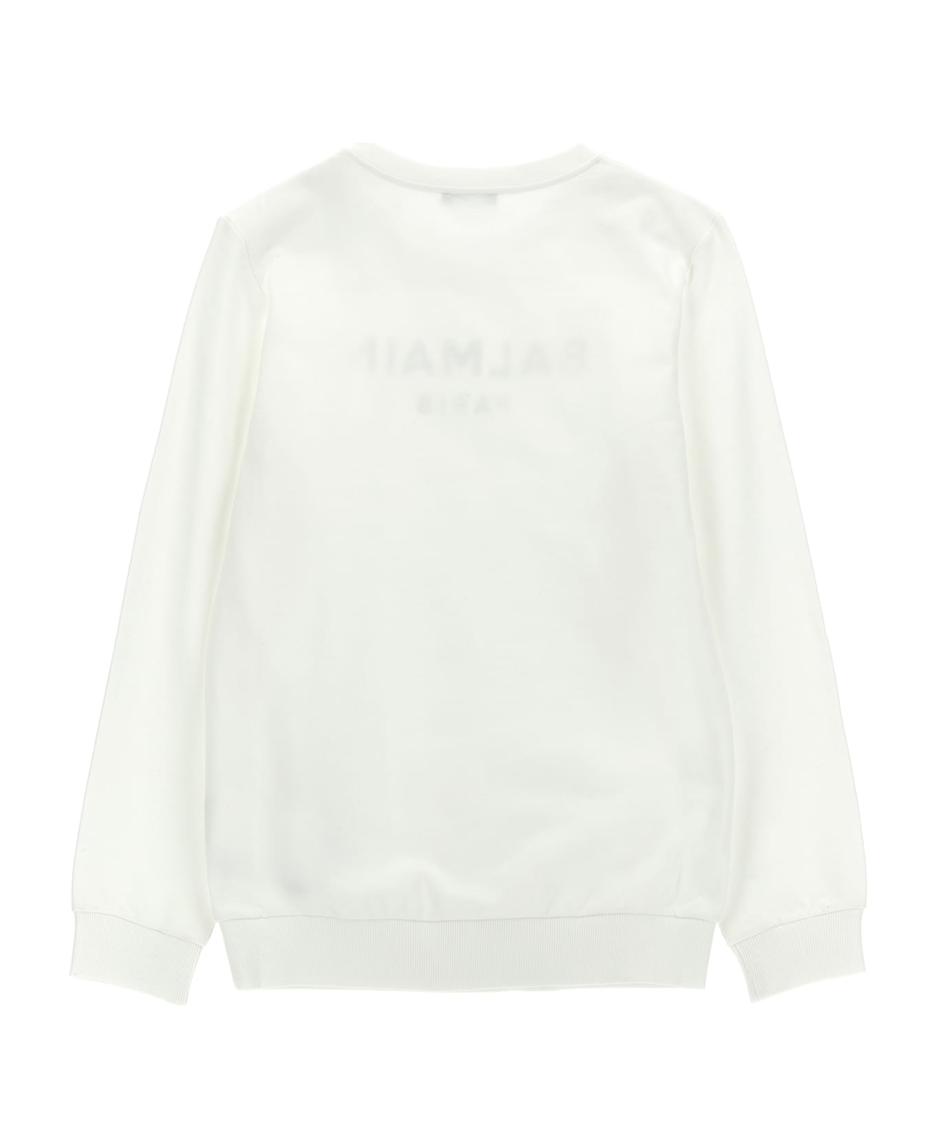Balmain Logo Sweatshirt - Bianco/oro