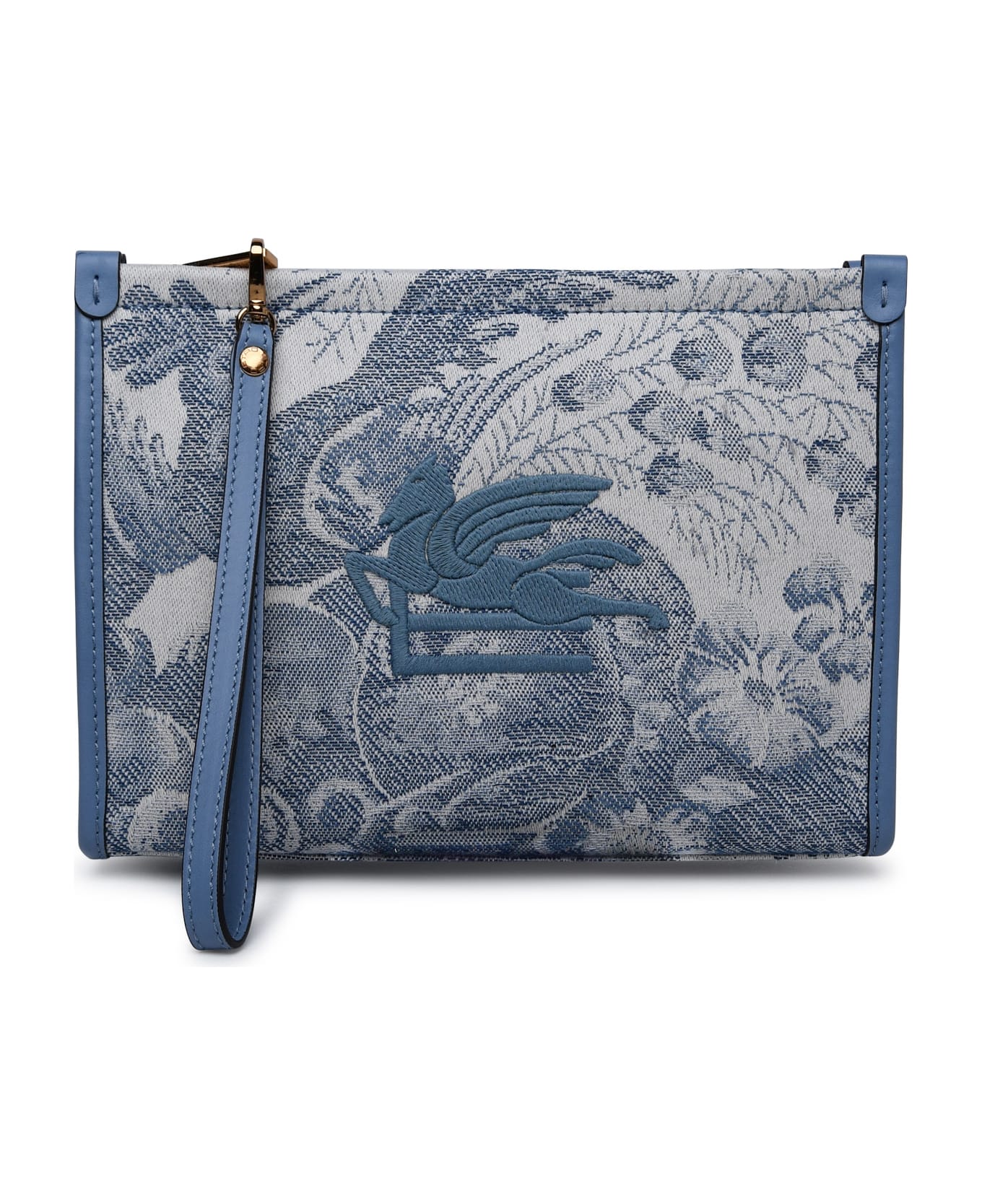Etro Two-tone Fabric Clutch Bag - BLUE クラッチバッグ