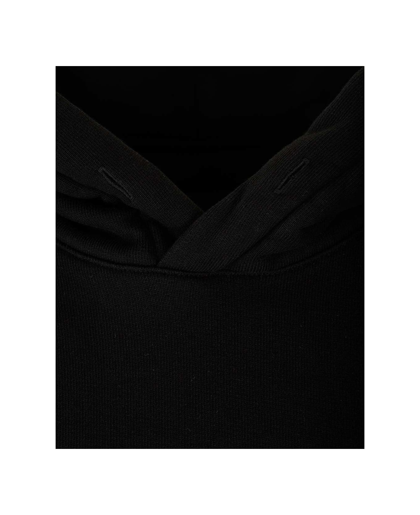 Givenchy Black Cropped Hoodie - Black