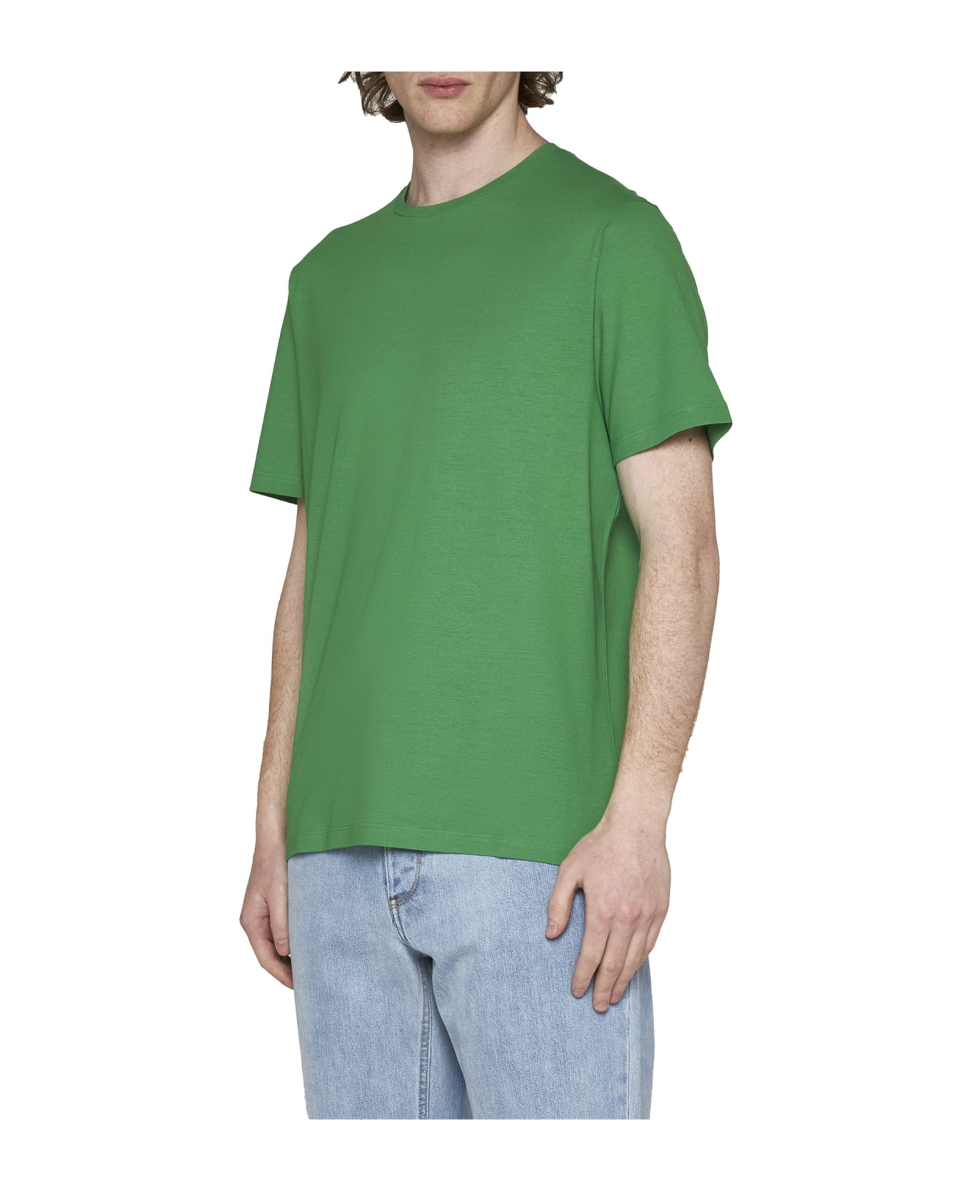 Herno Cotton Crew-neck T-shirt - Green