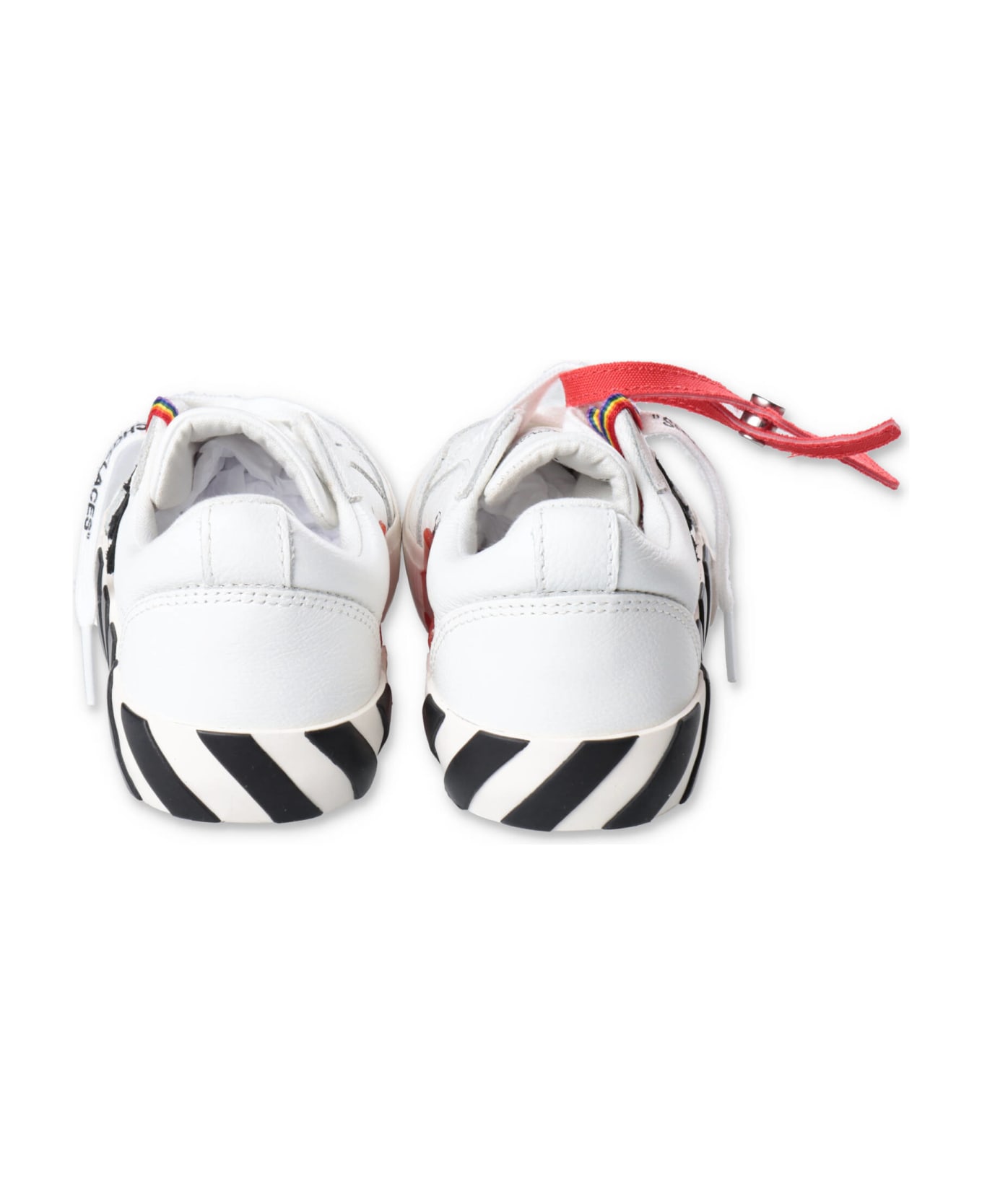 Off-White Off White Sneakers Bianche In Pelle Bambino - Bianco