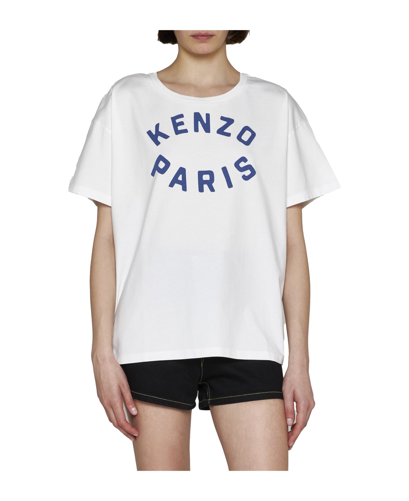 Kenzo T-shirt With Logo - Blanc Casse Tシャツ