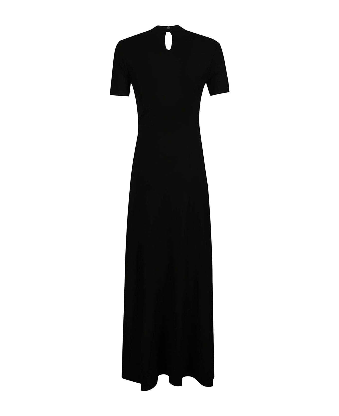 Paco Rabanne Short Sleeve Midi Dress - Black
