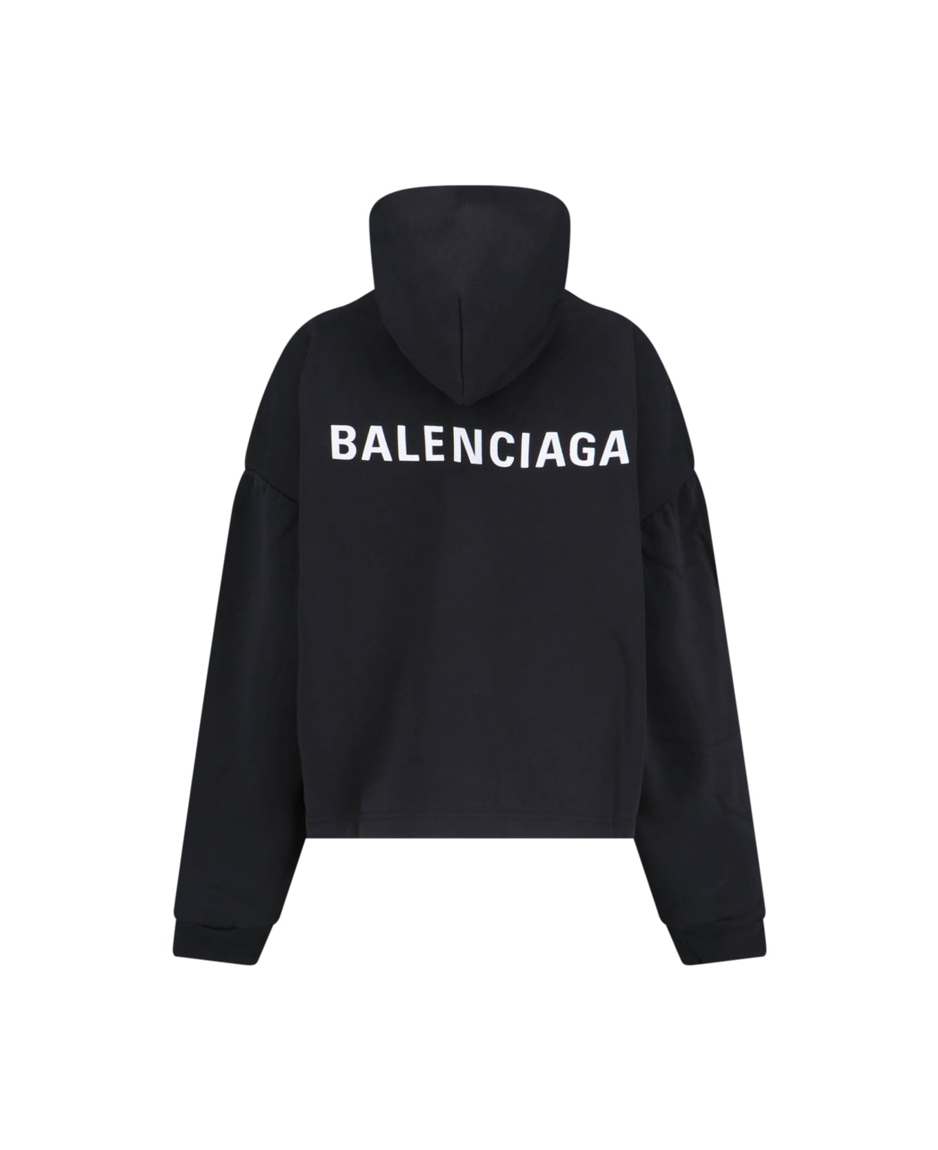 Balenciaga Logo Hoodie - Black