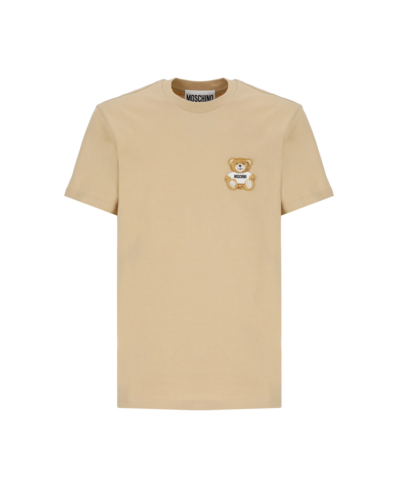 Moschino T-shirt With Logo - Beige シャツ