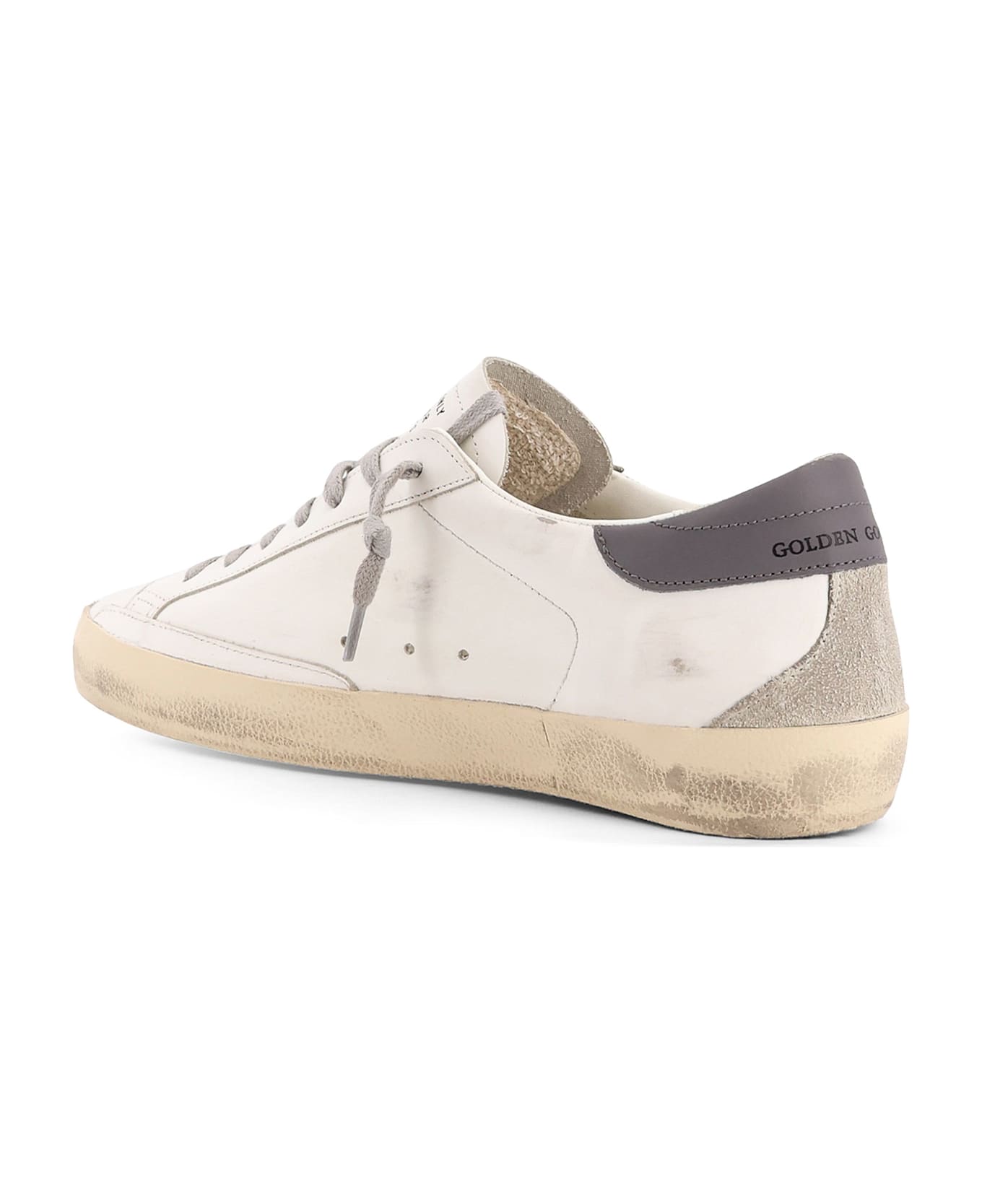 Golden Goose Super-star Classic With Spur Leather Low-top Sneakers - WHITE ICE DARK GRAY