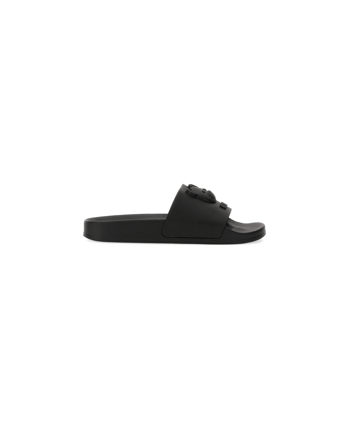 Moschino Teddy Slide Sandal - BLACK