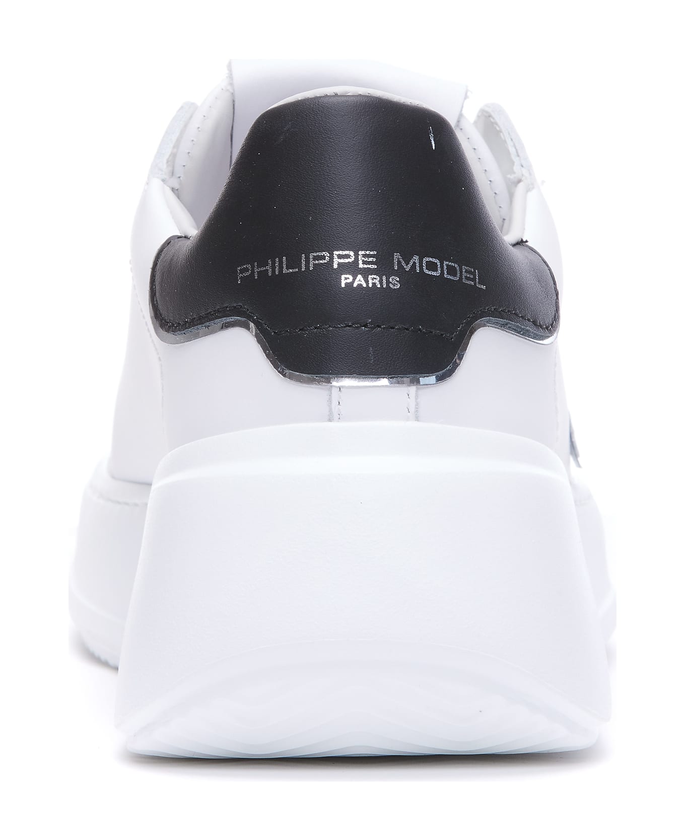 Philippe Model Tres Temple Low Sneakers - Blanc Noir スニーカー