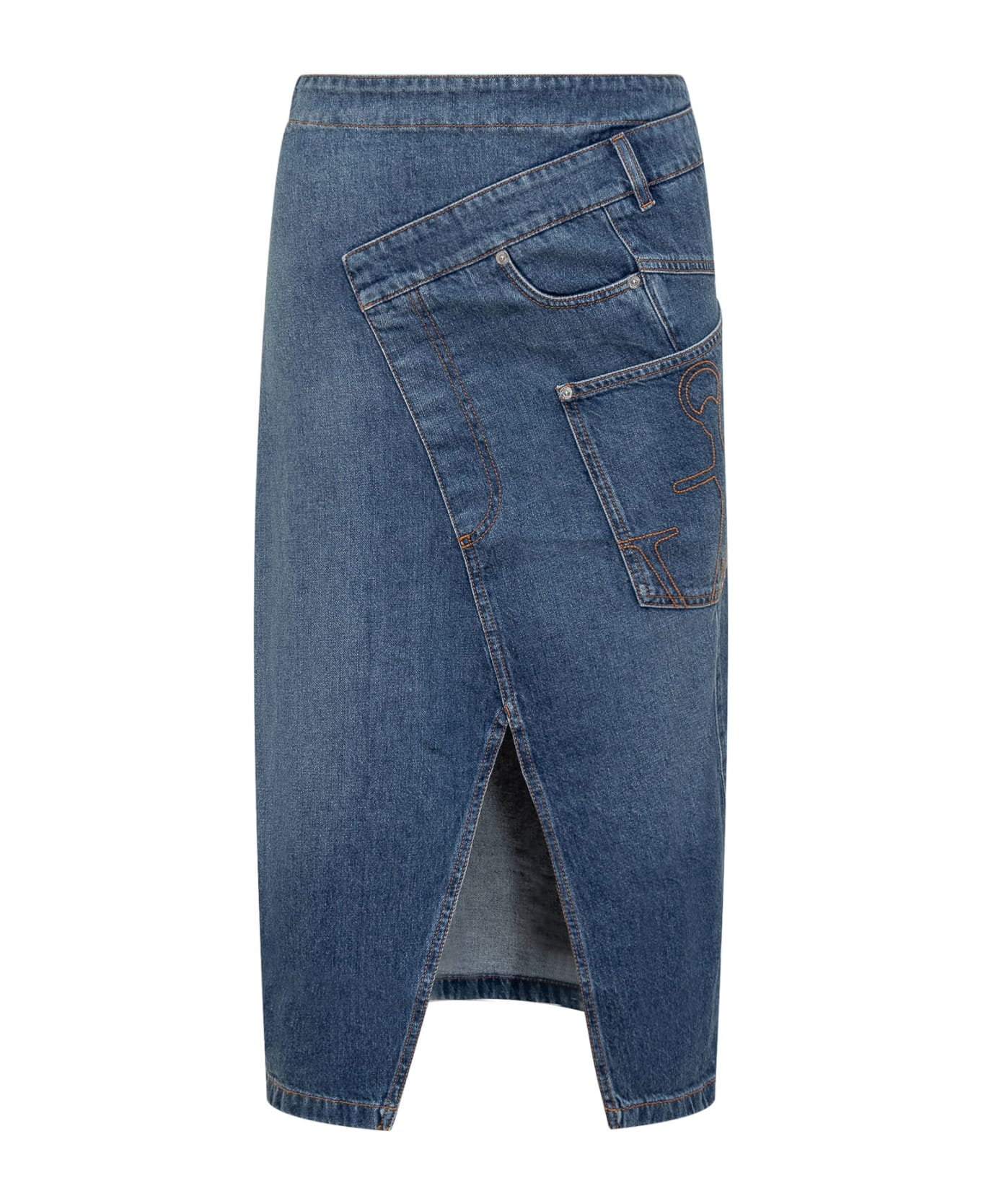 J.W. Anderson Twisted Midi Skirt - Blue