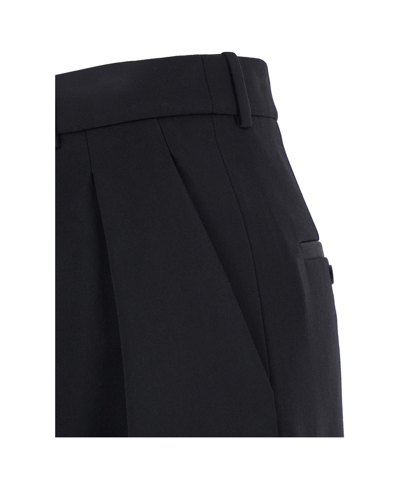 Black Wool Pant - Thumbnail 1