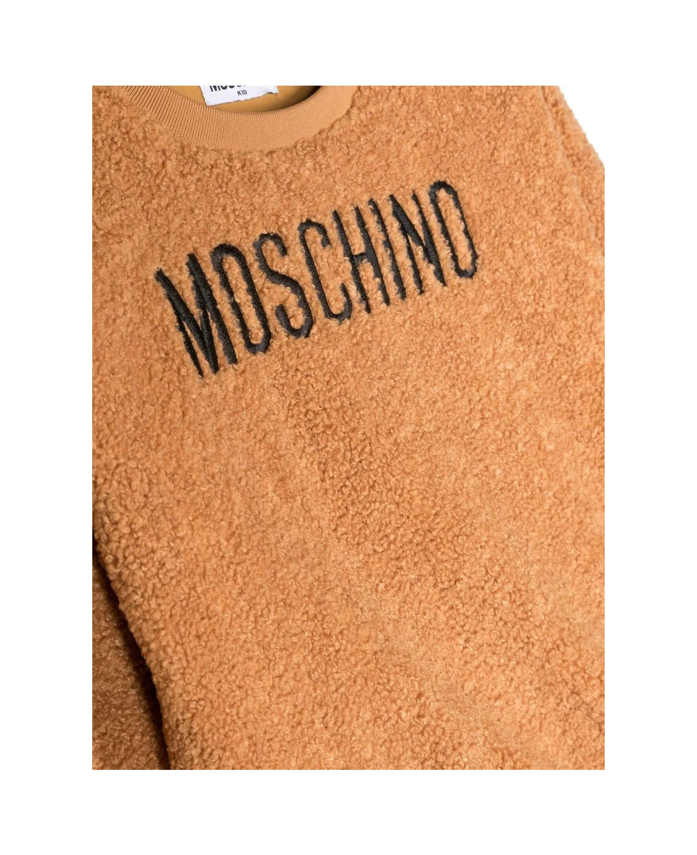 Moschino Teddy Bear Sweatshirt In Caramel Colour - BROWN