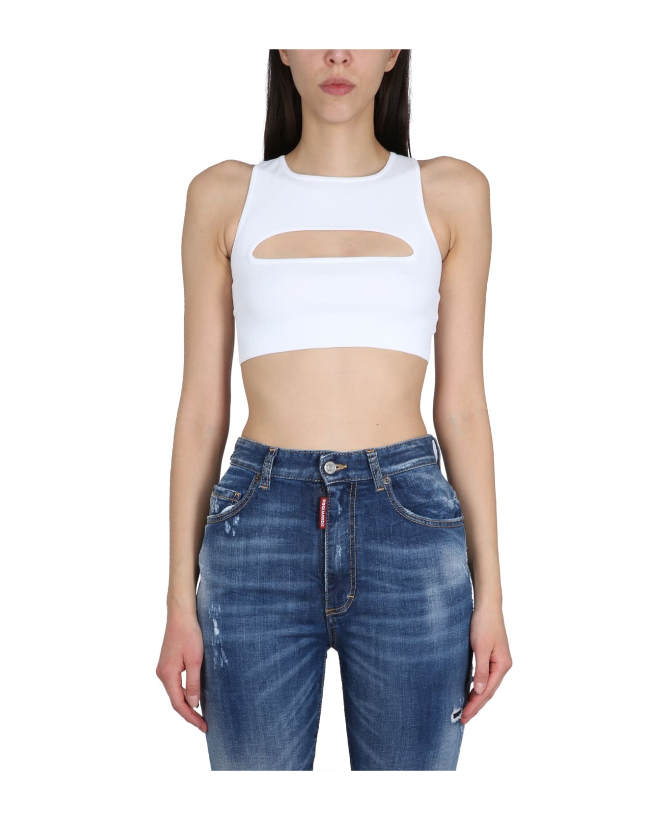 Dsquared2 Top Cut Out - BIANCO