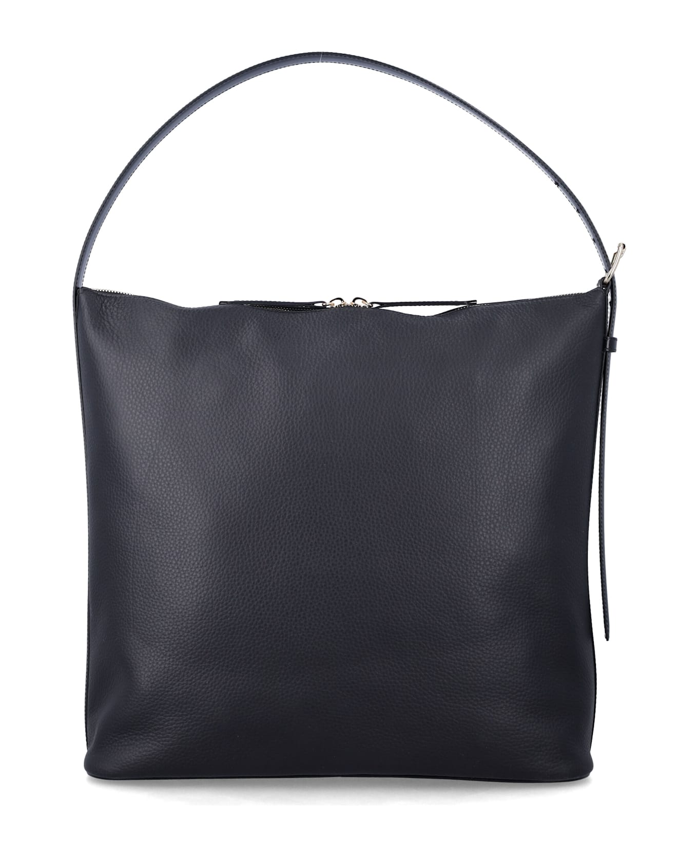 A.P.C. Vera Maxi Smooth Leather Bag - BLACK