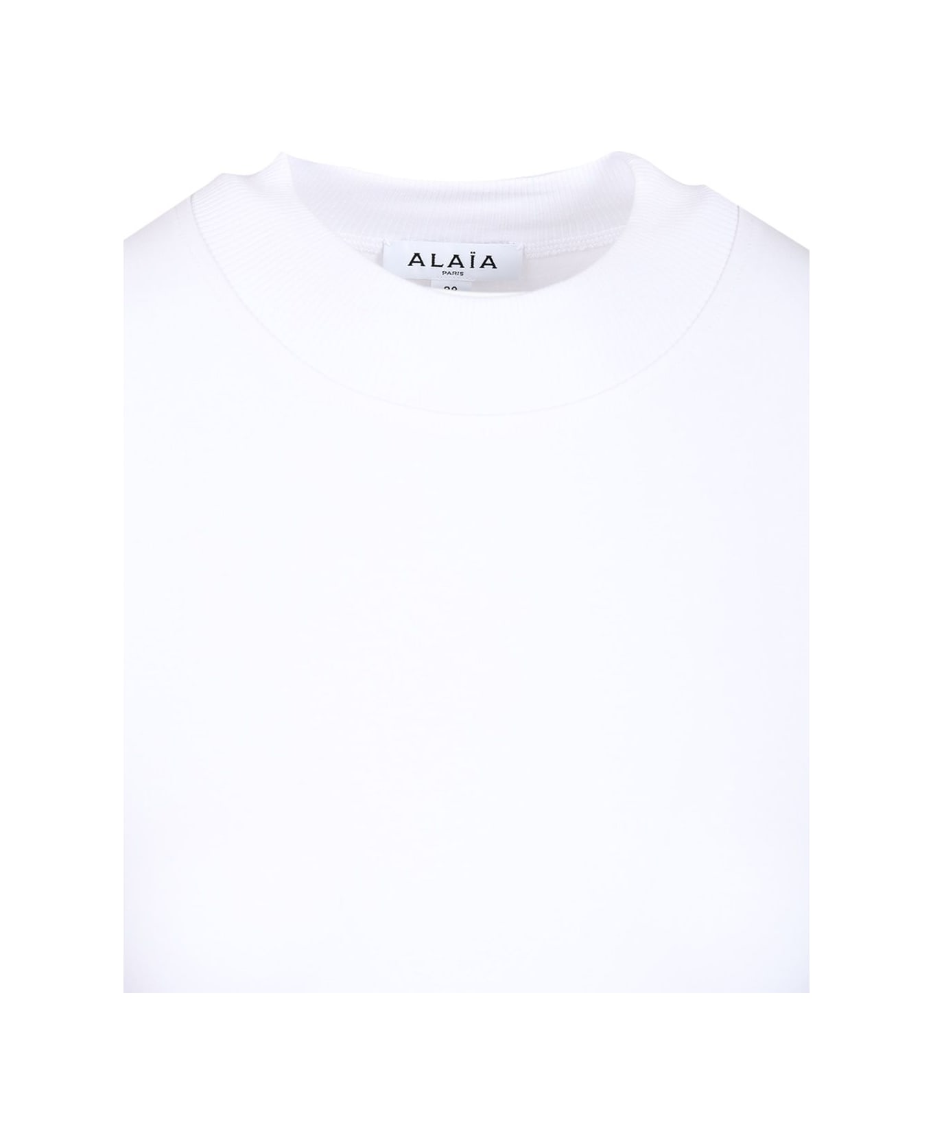 Alaia Short Sleeves Bodysuit - White