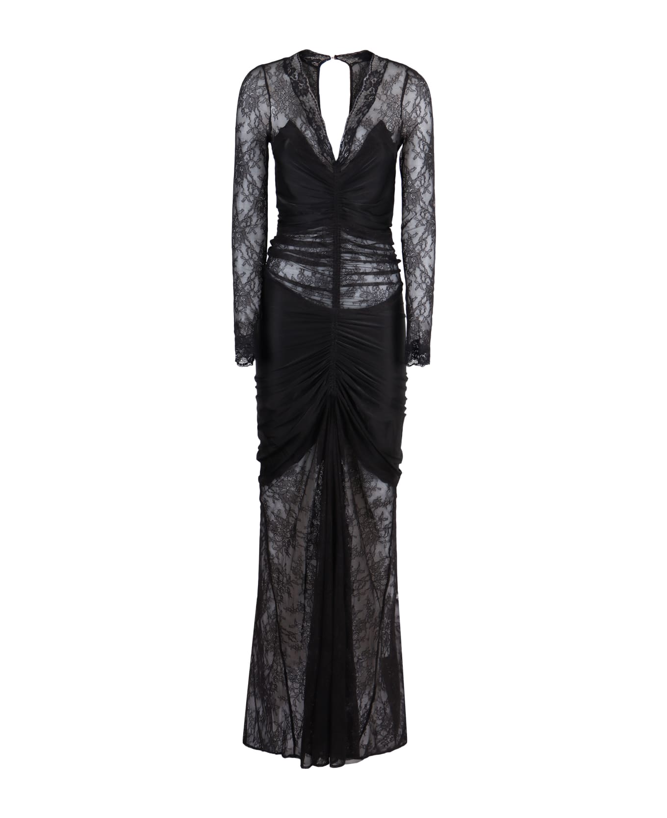 Paco Rabanne Lace Dress - black