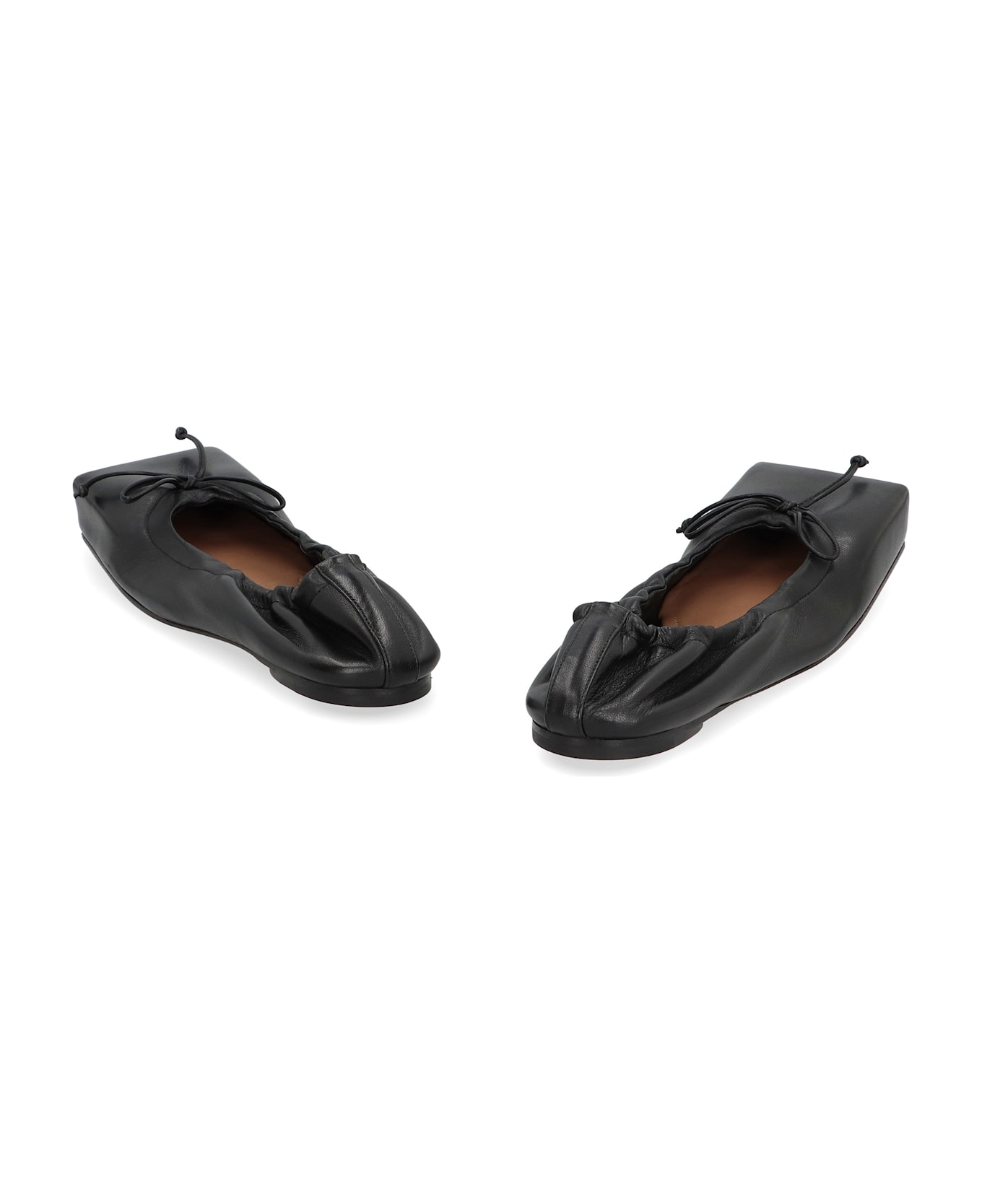 Jacquemus Ballet Leather Ballet Flats - black