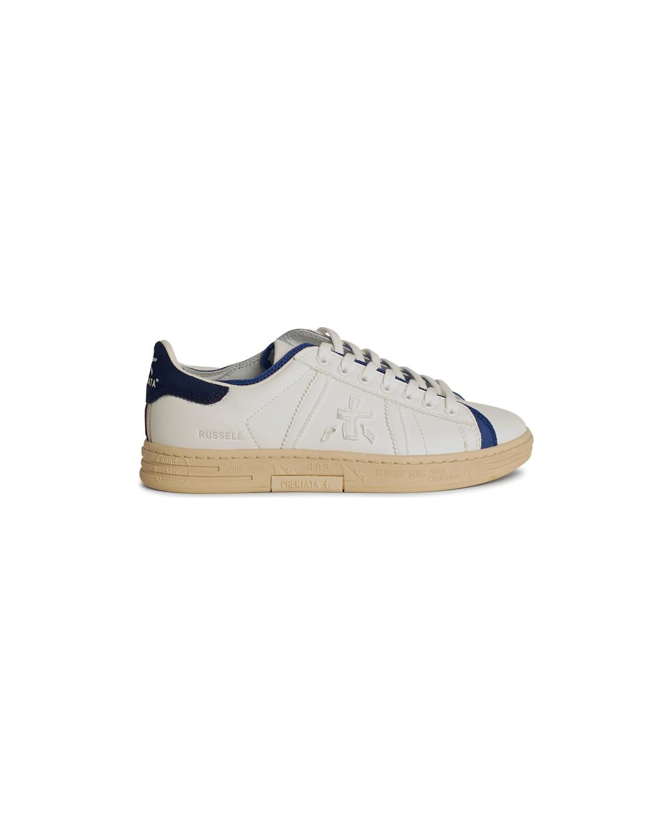 Premiata 
russel
 White Leather Sneakers - White