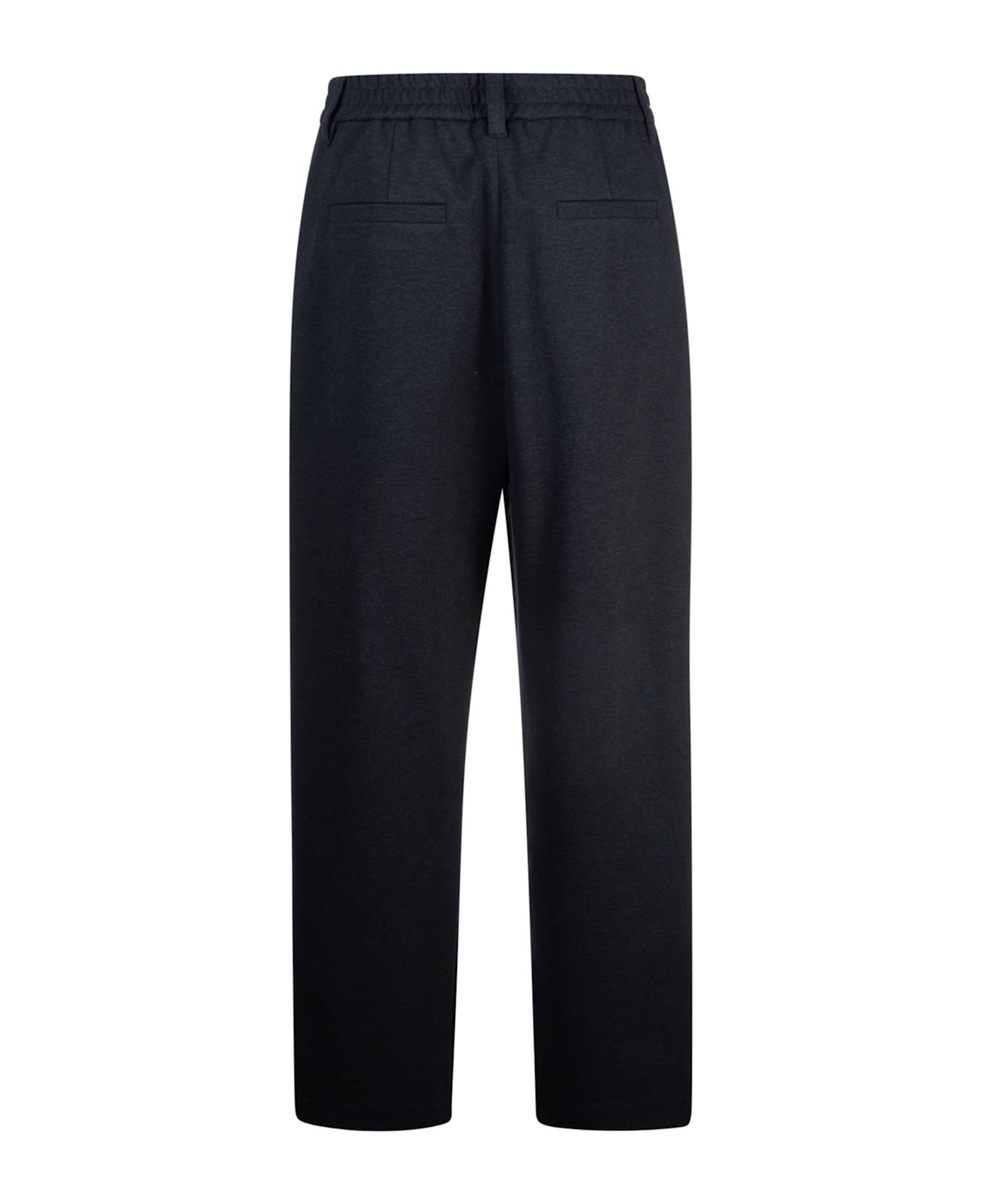 Brunello Cucinelli Ribbed Waist Trousers - Antracite