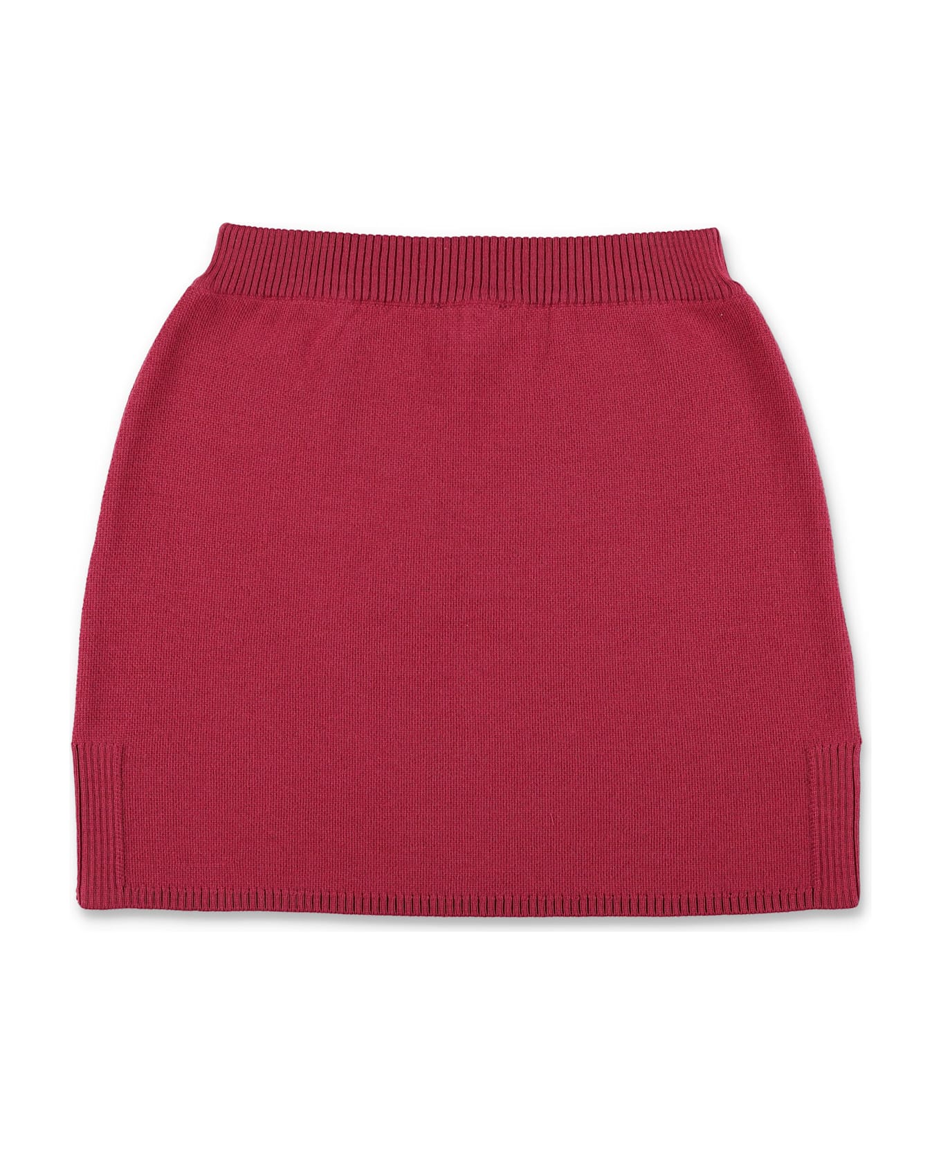 Fendi Kids Burgundy Knit Skirt - MARSALA