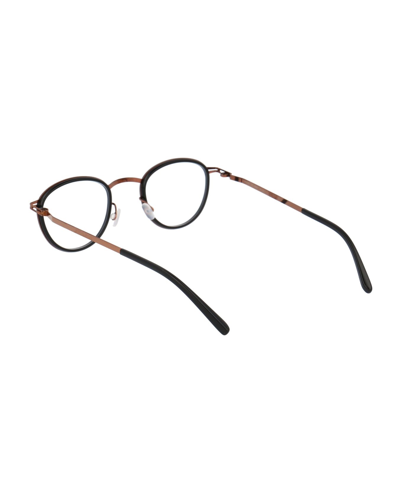 Mykita Kirima Glasses - 818 A37-Shiny Copper/Black Clear アイウェア