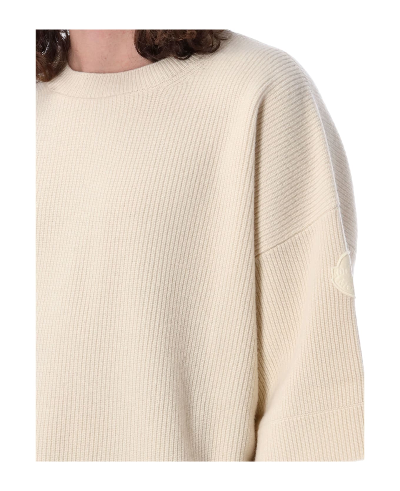 Moncler Genius Short Sleeves Sweater - NATURAL