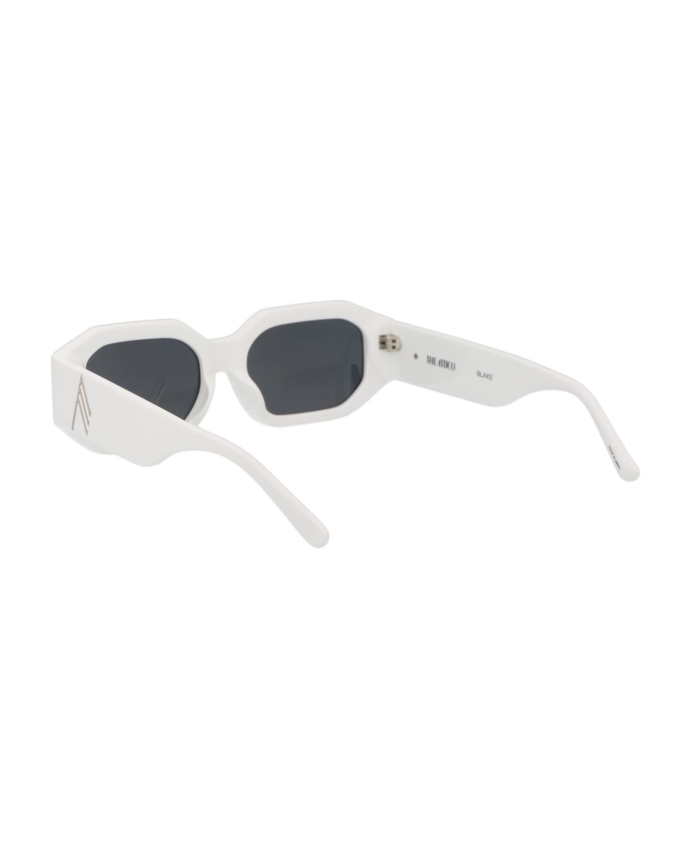 The Attico Blake Sunglasses - WHITE/SILVER/GREY サングラス