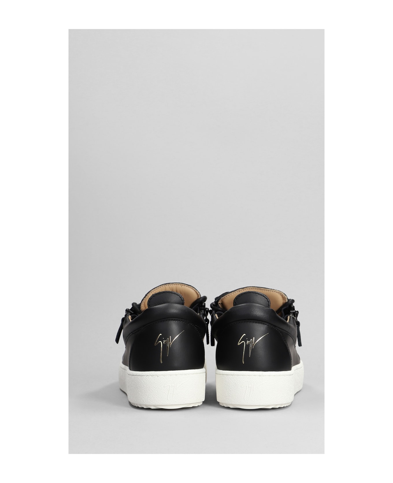 Giuseppe Zanotti Frankie Sneakers In Black Leather - black スニーカー