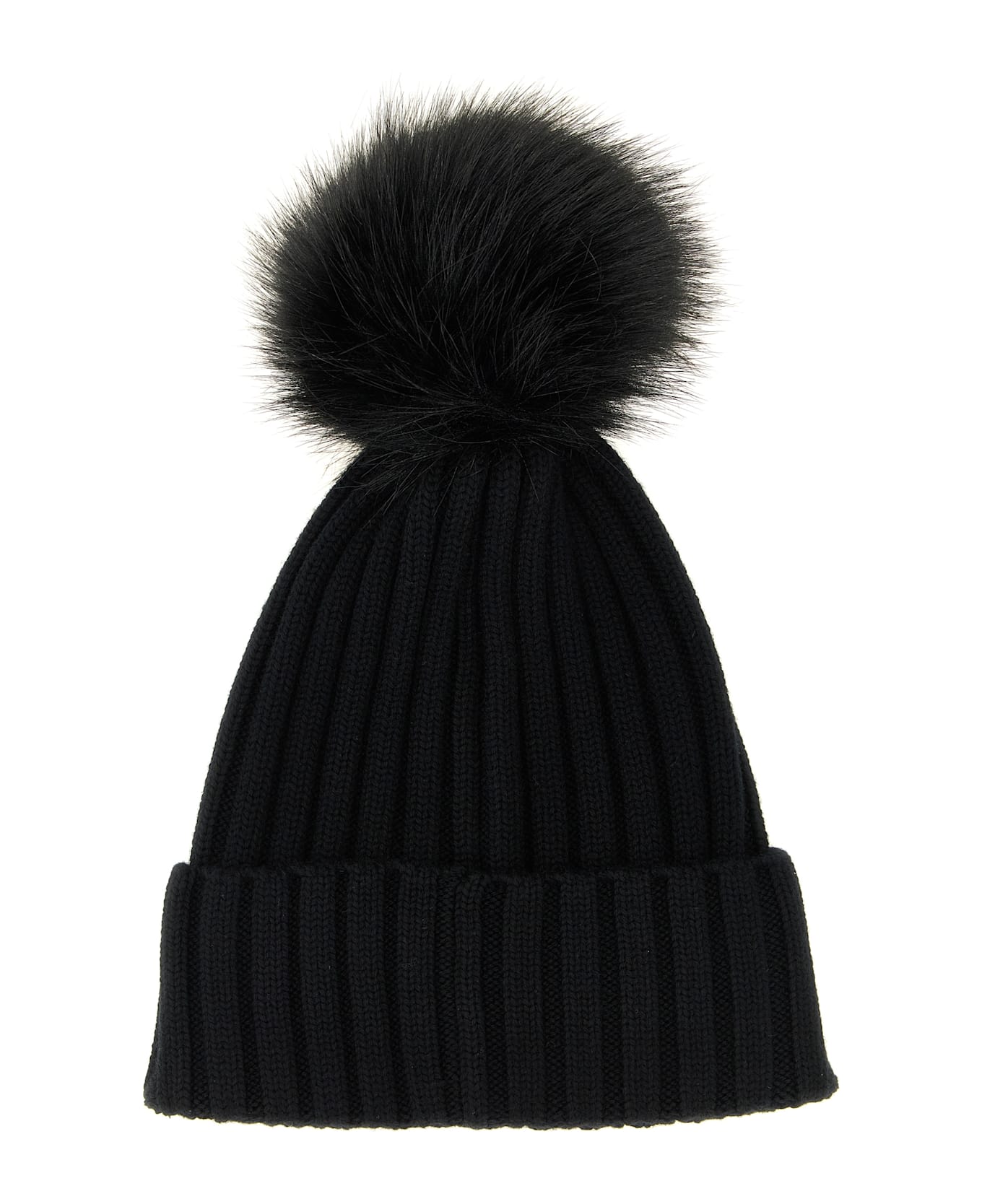 Moncler Pompon Beanie - Black  