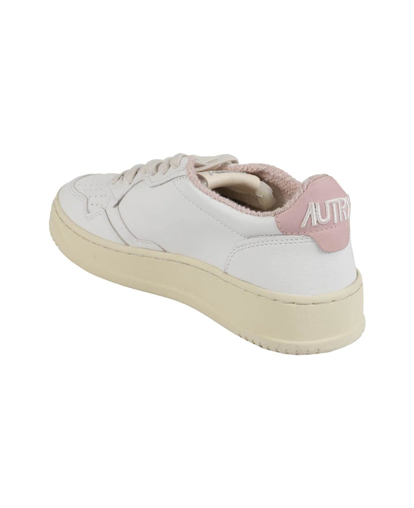 Autry Medalist Low Wom Sneakers - White Powder