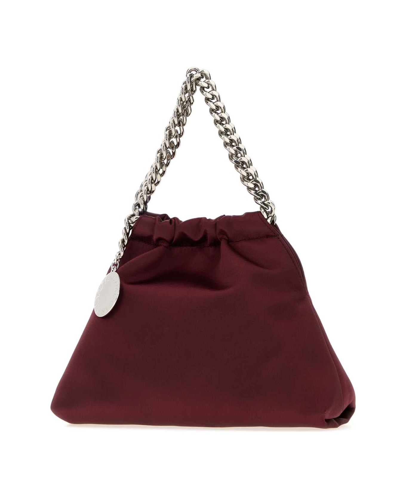 Stella McCartney Burgundy Satin Falabella Handbag - SHIRAZ