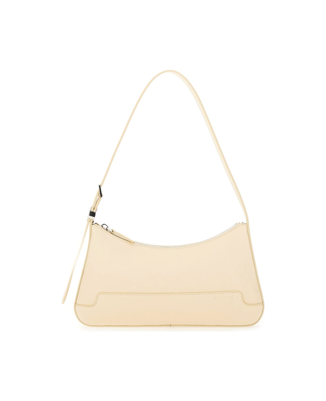 Marni Leather Shoulder Bag - BEIGE