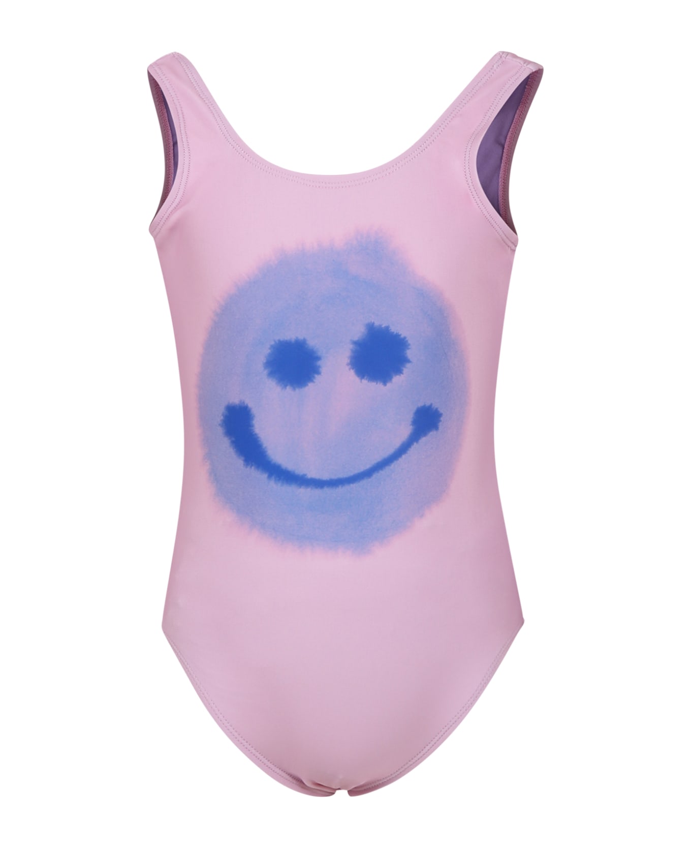 Molo Pink Swimsuit For Girl With Smiley - Pink 水着