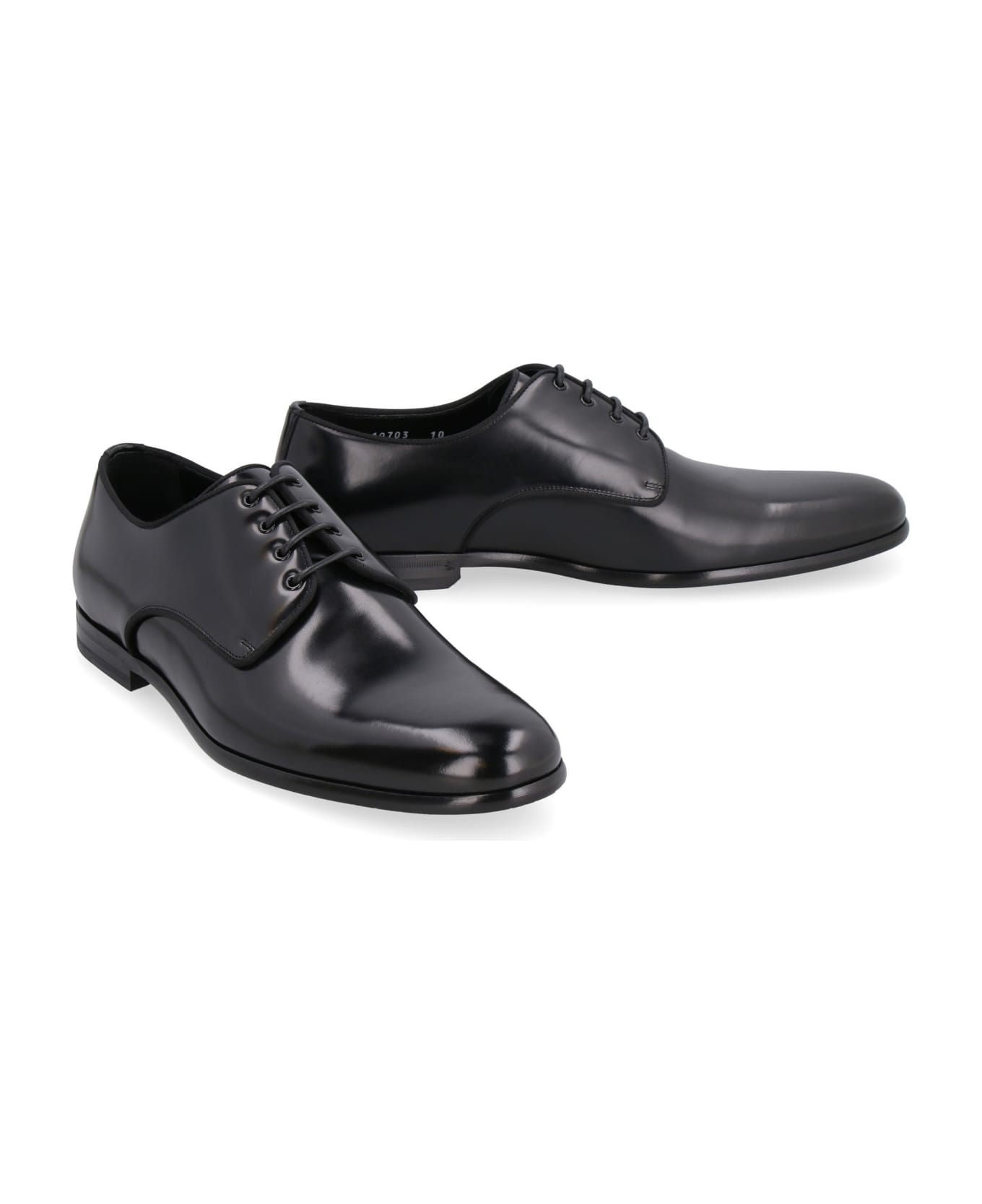 Dolce & Gabbana Leather Lace-up Derby Shoes - black