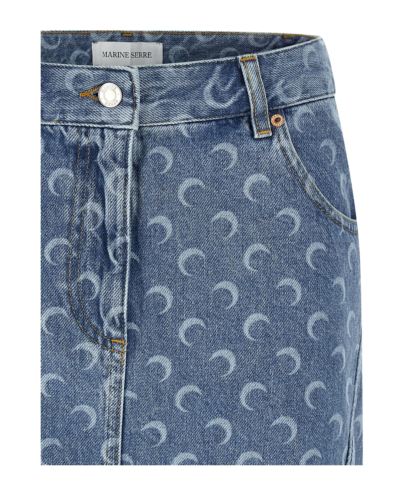 Marine Serre 
moon
 Skirt - Light Blue