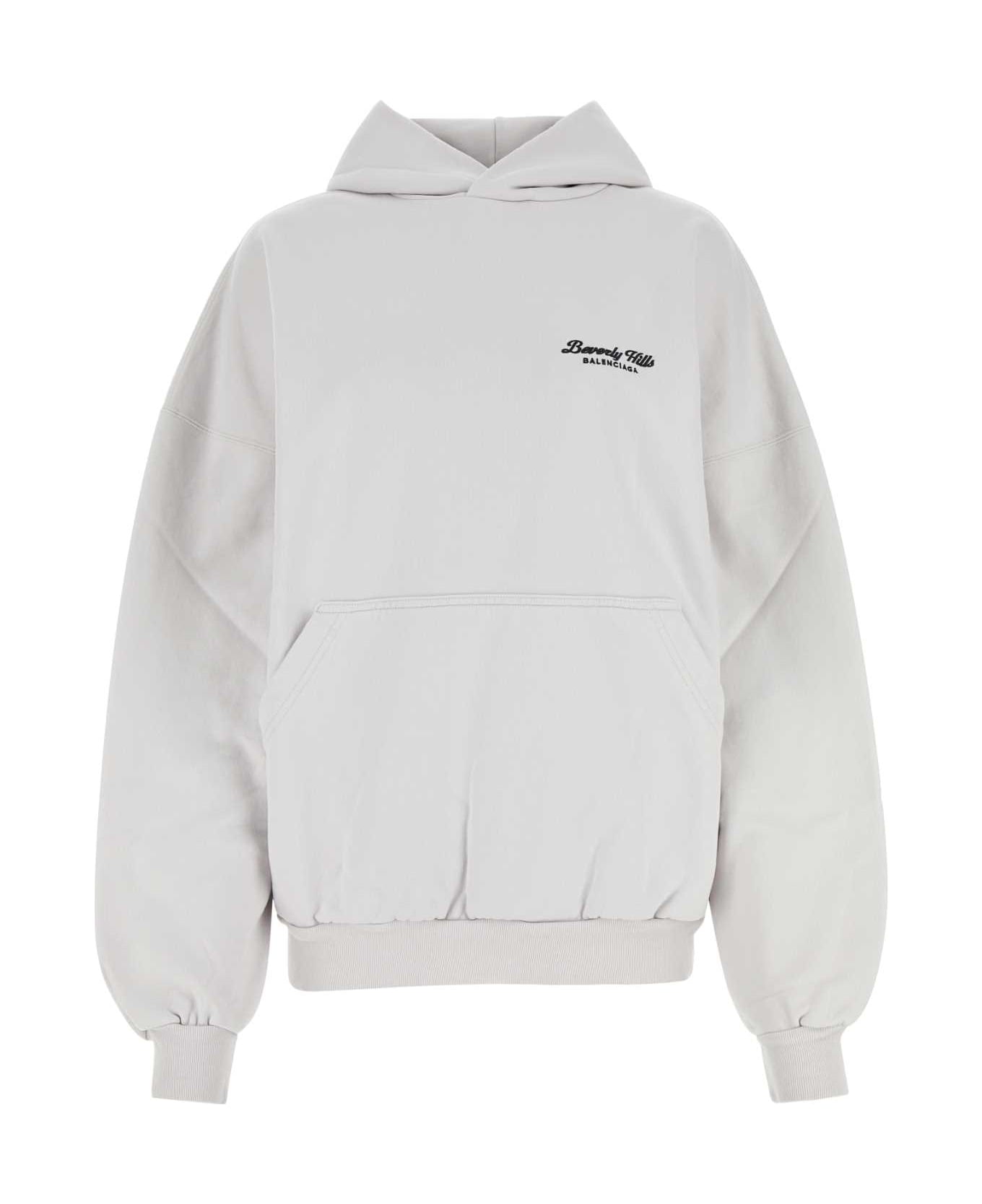 パーカー・フーディ BALENCIAGA FW25 Chalk cotton sweatshirt (803264TSVP1 8016) Balenciaga Chalk Cotton Sweatshirt | italist