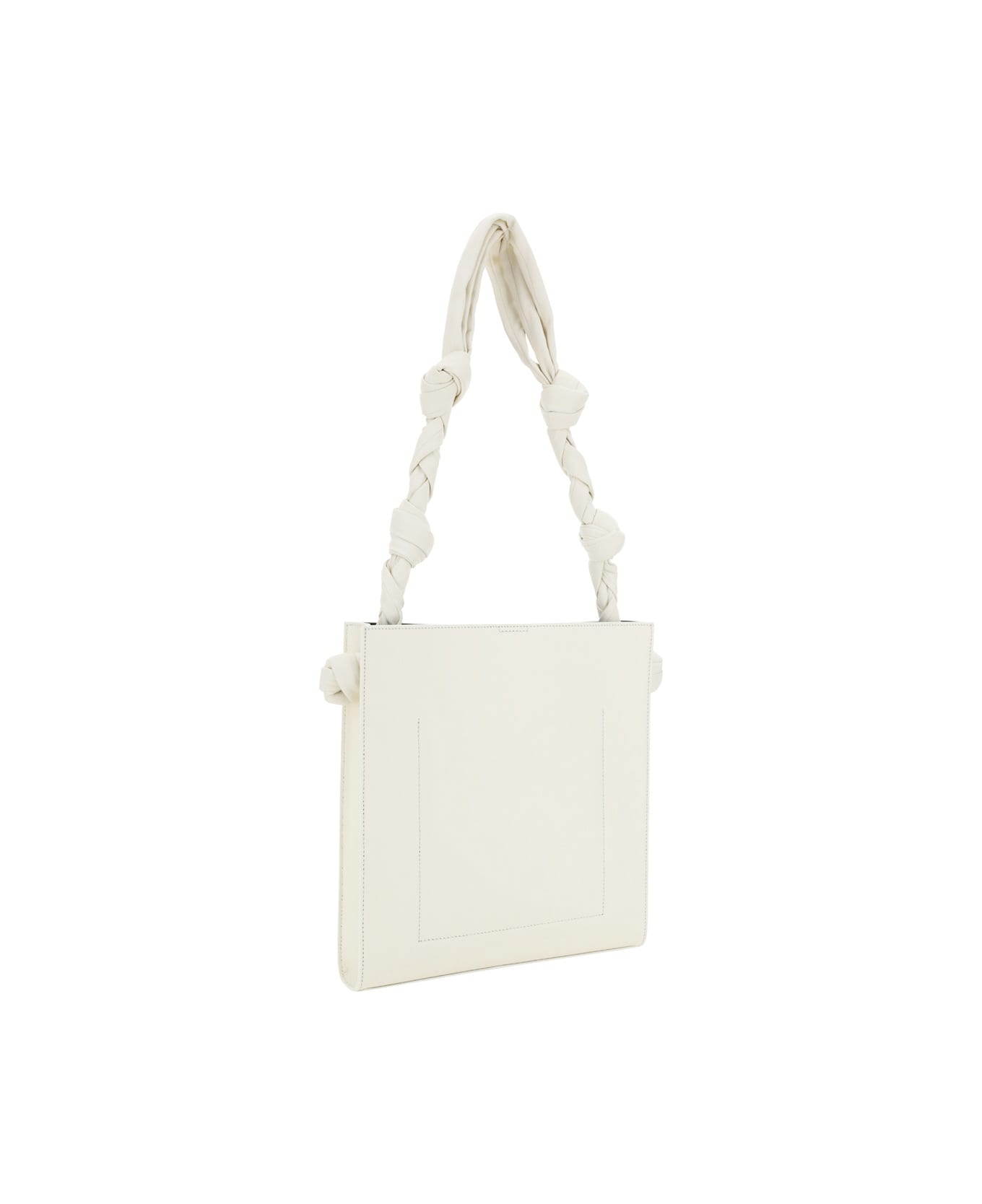 Jil Sander Natural Medium Tangle Shoulder Bag - Bianco